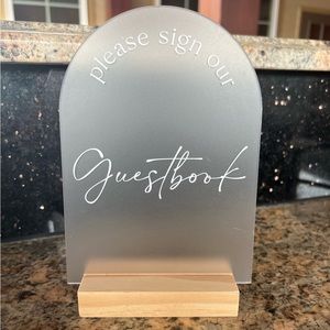 Guest book sign